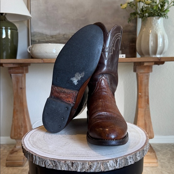 Lucchese Smooth Ostrich Roper - Picture 7 of 7